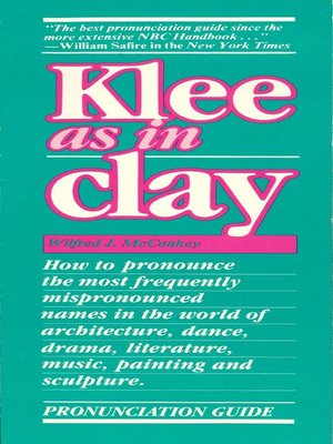 cover image of Klee as in Clay
